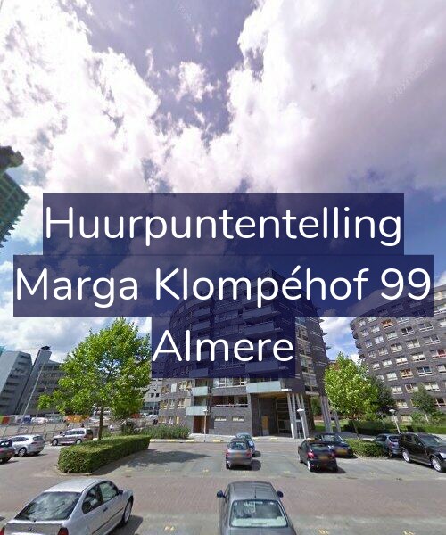 Foto gevel Huurpuntentelling voor Marga Klompéhof 99, Almere