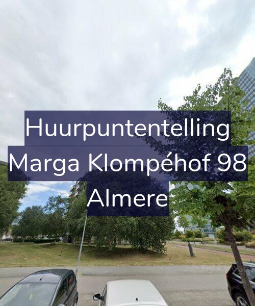 Foto gevel Huurpuntentelling voor Marga Klompéhof 98, Almere