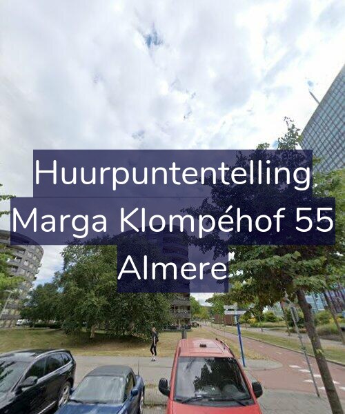 Foto gevel Huurpuntentelling voor Marga Klompéhof 55, Almere