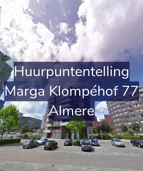 Foto gevel Huurpuntentelling voor Marga Klompéhof 77, Almere