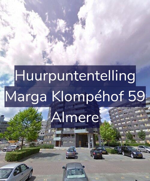 Foto gevel Huurpuntentelling voor Marga Klompéhof 59, Almere