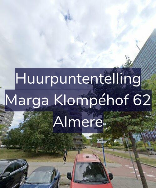 Foto gevel Huurpuntentelling voor Marga Klompéhof 62, Almere