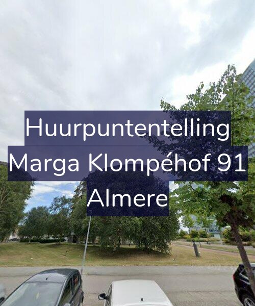 Foto gevel Huurpuntentelling voor Marga Klompéhof 91, Almere
