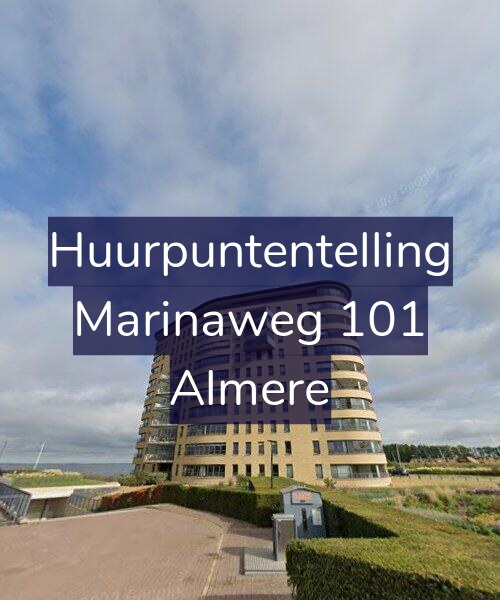 Foto gevel Huurpuntentelling voor Marinaweg 101, Almere