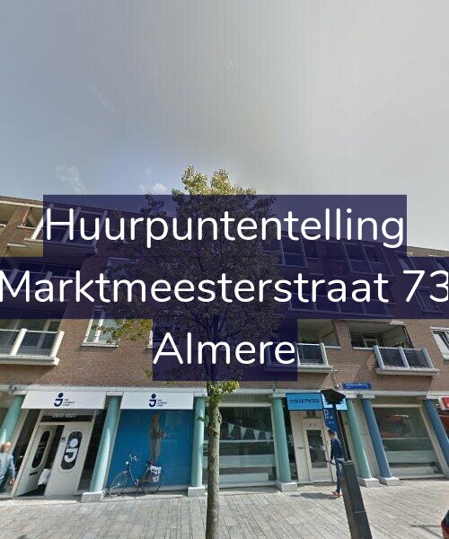 Foto gevel Huurpuntentelling voor Marktmeesterstraat 73, Almere