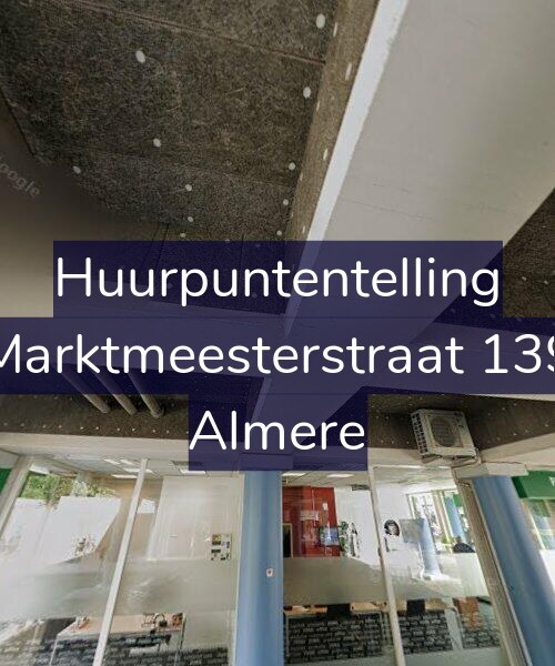 Foto gevel Huurpuntentelling voor Marktmeesterstraat 139, Almere