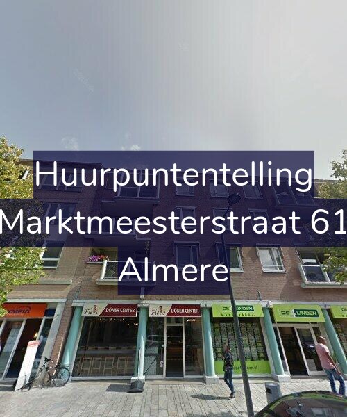 Foto gevel Huurpuntentelling voor Marktmeesterstraat 61, Almere