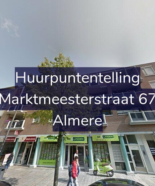Foto gevel Huurpuntentelling voor Marktmeesterstraat 67, Almere