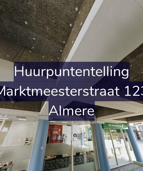 Foto gevel Huurpuntentelling voor Marktmeesterstraat 123, Almere