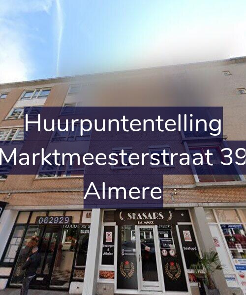 Foto gevel Huurpuntentelling voor Marktmeesterstraat 39, Almere