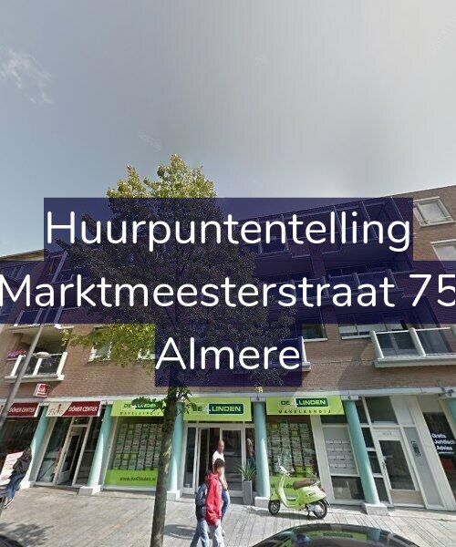 Foto gevel Huurpuntentelling voor Marktmeesterstraat 75, Almere