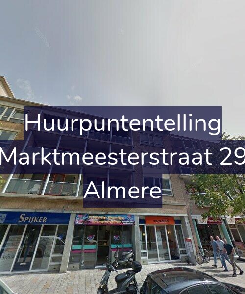 Foto gevel Huurpuntentelling voor Marktmeesterstraat 29, Almere