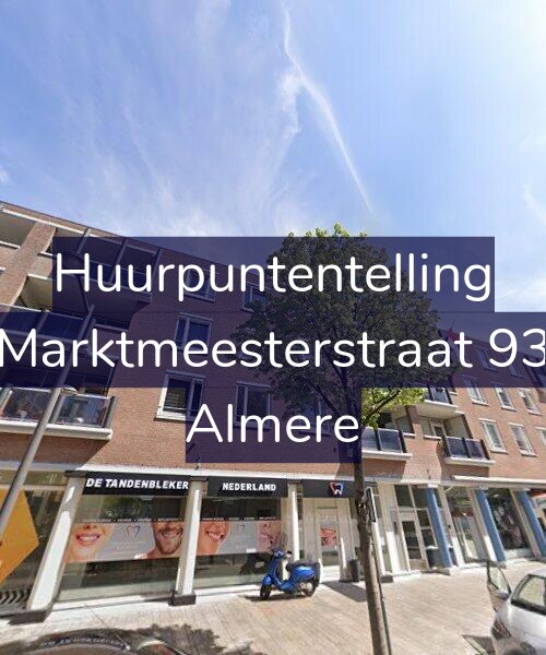 Foto gevel Huurpuntentelling voor Marktmeesterstraat 93, Almere