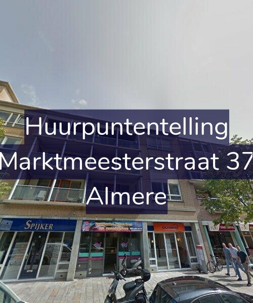 Foto gevel Huurpuntentelling voor Marktmeesterstraat 37, Almere