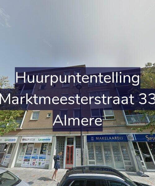 Foto gevel Huurpuntentelling voor Marktmeesterstraat 33, Almere