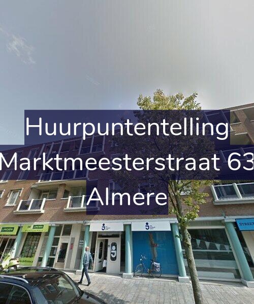 Foto gevel Huurpuntentelling voor Marktmeesterstraat 63, Almere