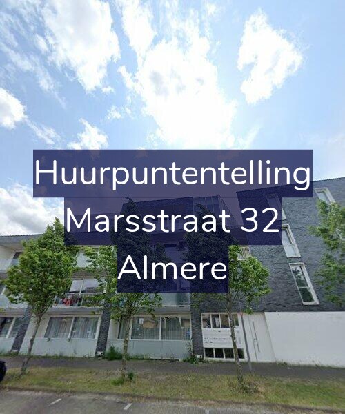 Foto gevel Huurpuntentelling voor Marsstraat 32, Almere
