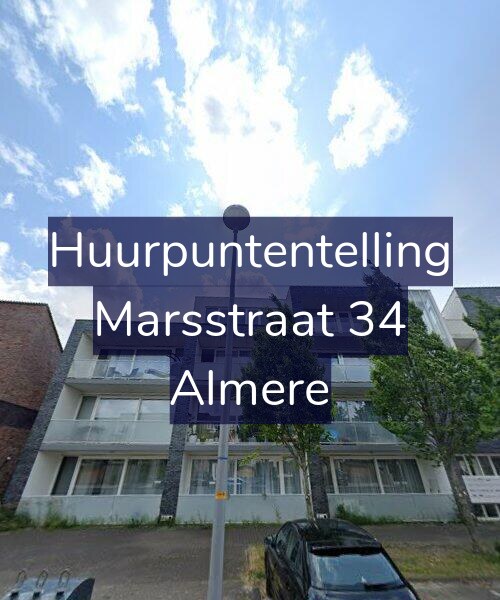 Foto gevel Huurpuntentelling voor Marsstraat 34, Almere