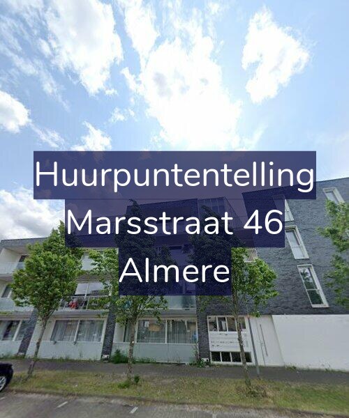 Foto gevel Huurpuntentelling voor Marsstraat 46, Almere