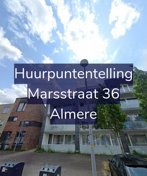 Foto gevel Huurpuntentelling voor Marsstraat 36, Almere