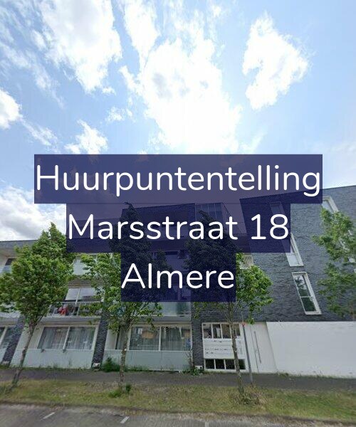 Foto gevel Huurpuntentelling voor Marsstraat 18, Almere
