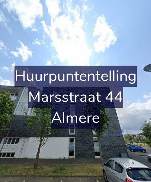 Foto gevel Huurpuntentelling voor Marsstraat 44, Almere