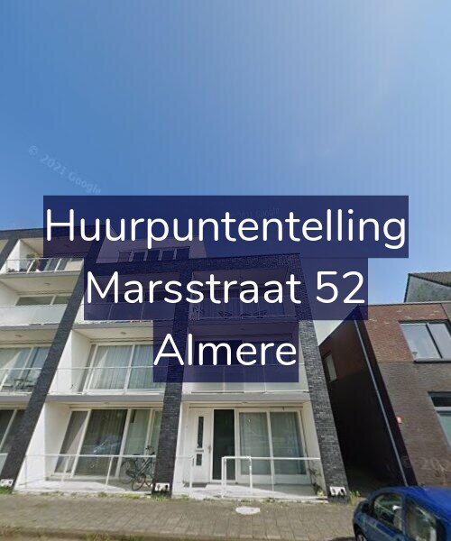 Foto gevel Huurpuntentelling voor Marsstraat 52, Almere