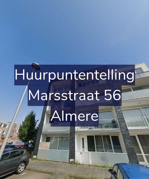 Foto gevel Huurpuntentelling voor Marsstraat 56, Almere