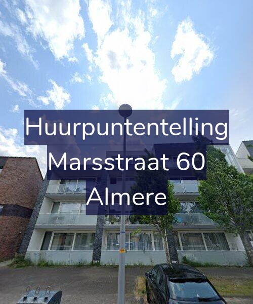 Foto gevel Huurpuntentelling voor Marsstraat 60, Almere