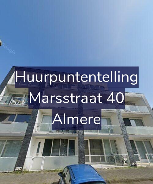 Foto gevel Huurpuntentelling voor Marsstraat 40, Almere