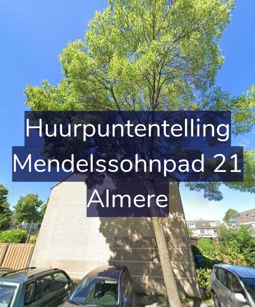 Foto gevel Huurpuntentelling voor Mendelssohnpad 21, Almere