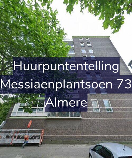 Foto gevel Huurpuntentelling voor Messiaenplantsoen 73, Almere