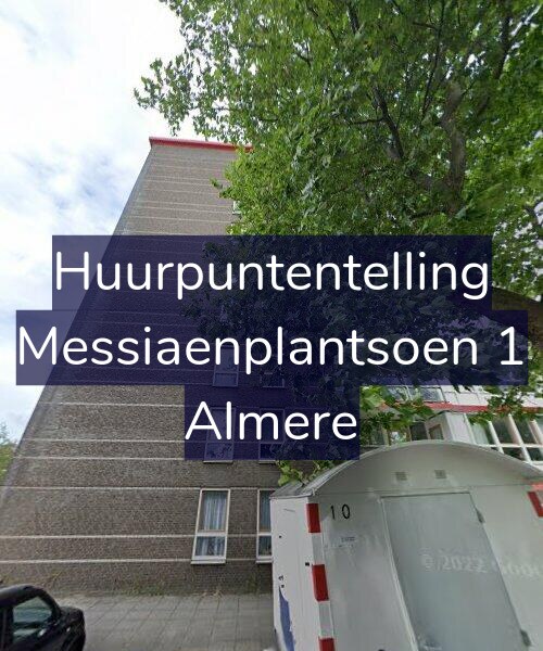 Foto gevel Huurpuntentelling voor Messiaenplantsoen 1, Almere