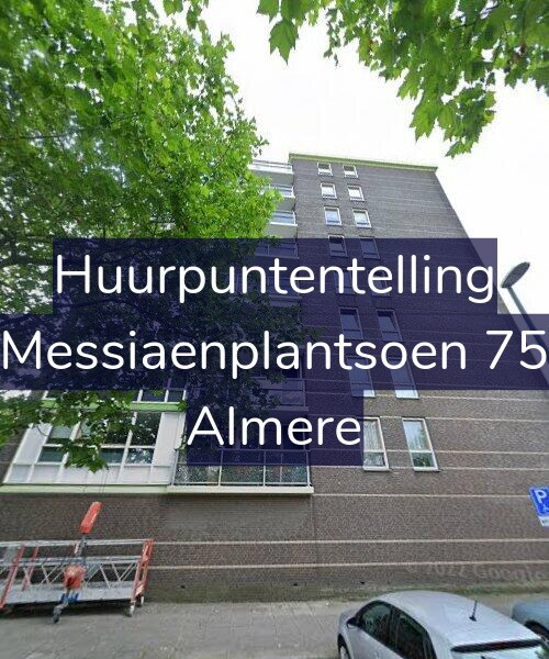 Foto gevel Huurpuntentelling voor Messiaenplantsoen 75, Almere