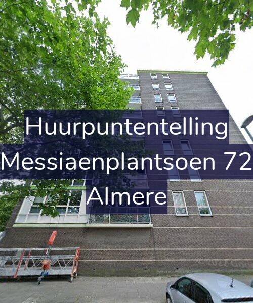 Foto gevel Huurpuntentelling voor Messiaenplantsoen 72, Almere