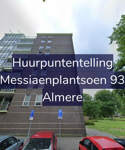 Foto gevel Huurpuntentelling voor Messiaenplantsoen 93, Almere