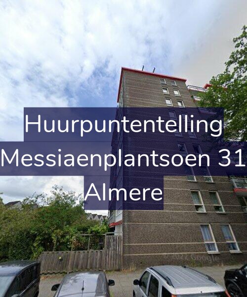 Foto gevel Huurpuntentelling voor Messiaenplantsoen 31, Almere
