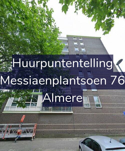 Foto gevel Huurpuntentelling voor Messiaenplantsoen 76, Almere