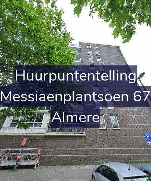 Foto gevel Huurpuntentelling voor Messiaenplantsoen 67, Almere