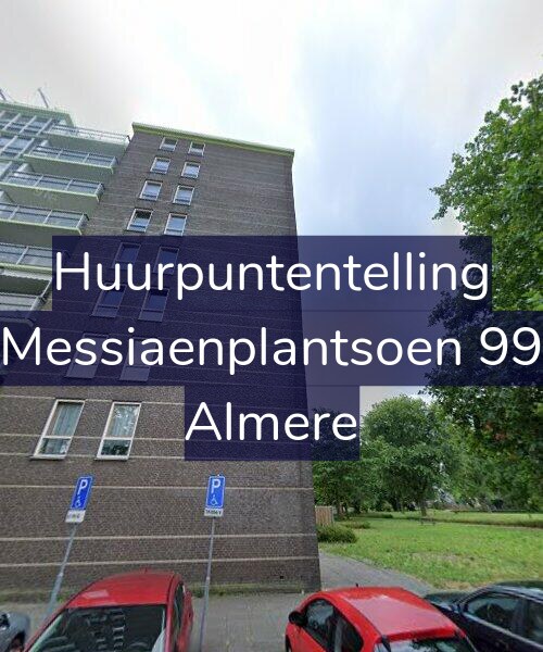 Foto gevel Huurpuntentelling voor Messiaenplantsoen 99, Almere