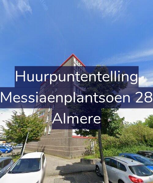 Foto gevel Huurpuntentelling voor Messiaenplantsoen 28, Almere