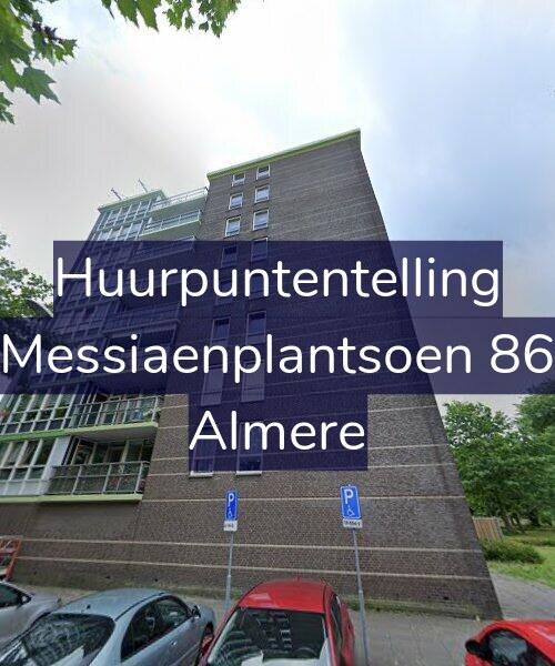 Foto gevel Huurpuntentelling voor Messiaenplantsoen 86, Almere