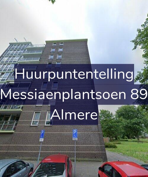 Foto gevel Huurpuntentelling voor Messiaenplantsoen 89, Almere