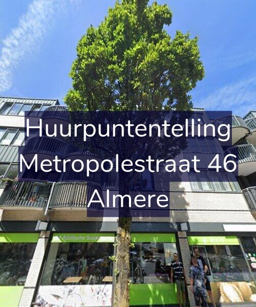 Foto gevel Huurpuntentelling voor Metropolestraat 46, Almere