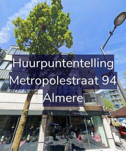Foto gevel Huurpuntentelling voor Metropolestraat 94, Almere