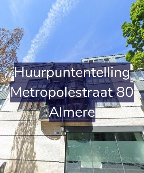 Foto gevel Huurpuntentelling voor Metropolestraat 80, Almere