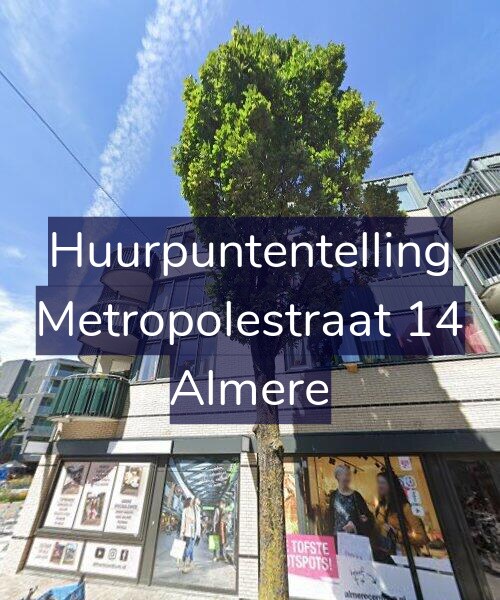 Foto gevel Huurpuntentelling voor Metropolestraat 14, Almere