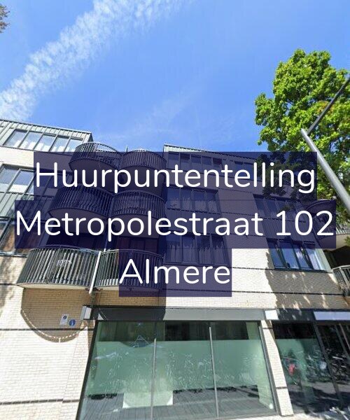 Foto gevel Huurpuntentelling voor Metropolestraat 102, Almere