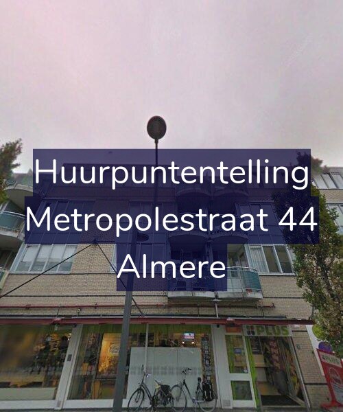 Foto gevel Huurpuntentelling voor Metropolestraat 44, Almere