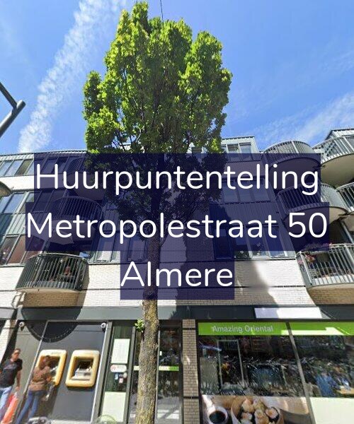 Foto gevel Huurpuntentelling voor Metropolestraat 50, Almere